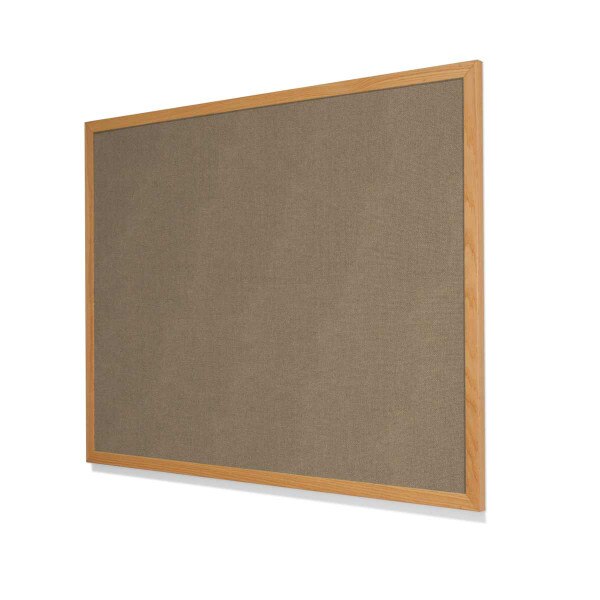 Guilford of Maine FR701 Earth Cork Board with Narrow Red Oak Frame